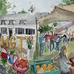Sfeerimpressie buitenfeest, 22 juni 2024, Breda