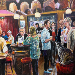 Gezellige openingsavond in café, 1 februari 2025, Herpt