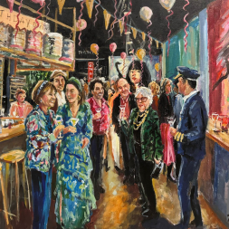 Bruisend verjaardagsfeest in restaurant, 2 maart 2025, Amsterdam