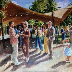 Gezellig huwelijksfeest in de zon, 15 mei 2025, Vuren