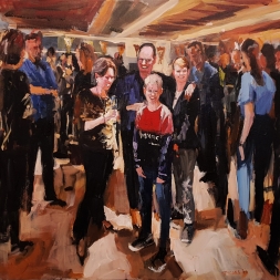Live schilderij 50e verjaardag, 11 januari 2020,  Castricum 