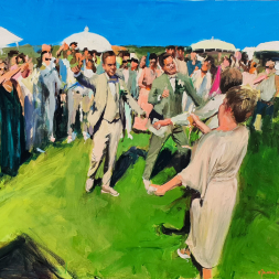 Gezellige bruiloft, 25 juni 2019, Texel