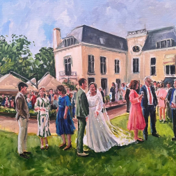 Live Paint met landhuis op achtergrond, 11 juli 2024, Rijswijk