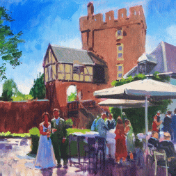Live Paint huwelijk kasteel, 27 mei 2023, Herkenbosch