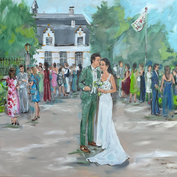 Live Paint, bruiloft 4 augustus, Ewijk